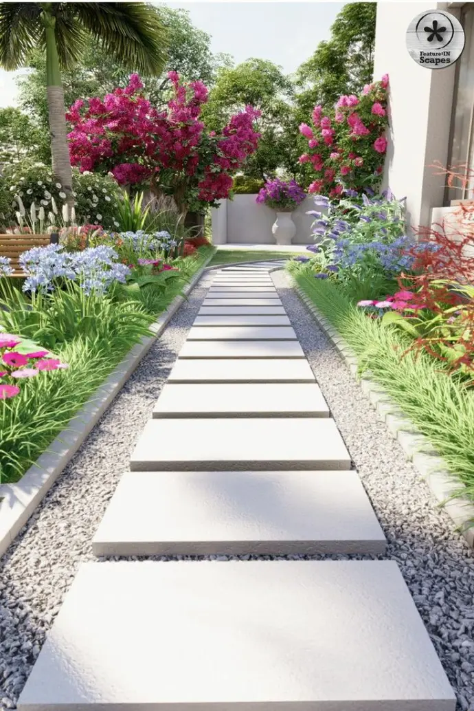 تركيب بلاط الحوش